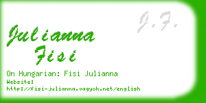 julianna fisi business card